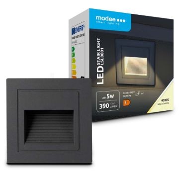 Modee LED Lépcső Lámpa (LSL0001) 5W IP65 84x50x84mm 4000K (390 lumen)